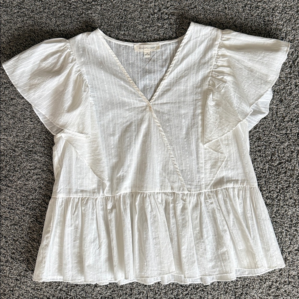 White boutique top
